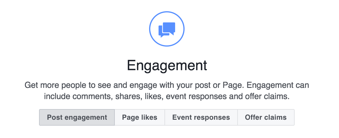 facebook ad example engagement