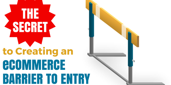 THE SECRET to creating an ecommerce barrier to entry THE SECRET to creating an ecommerce barrier to entry